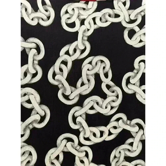 DVF Diane von Furstenberg Ruri Chain Print Dress Silk Jersey Size 6 - Picture 8 of 12